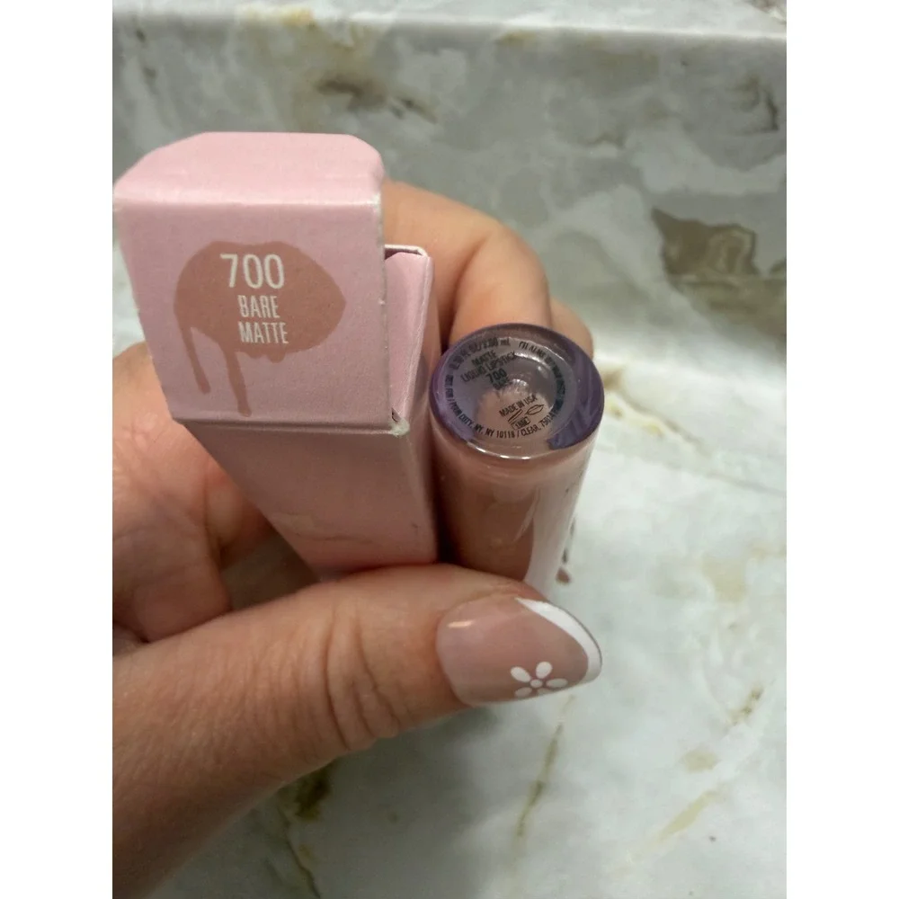 Kylie Cosmetics Matte Liquid Lipstick 700 Bare Nude Peach Longwear Vegan New Box